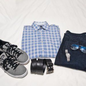 Bugatchi Uomo Classic Fit Plaid Shirt